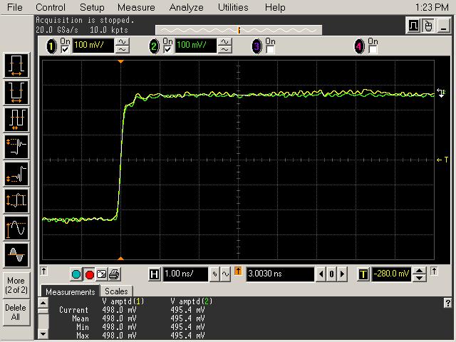 Calibrating the Infiniium Oscilloscope and Probe A Figure 18 Calibration Probe Waveform Example NOTE Each probe is calibrated with the oscilloscope channel to which it is connected.