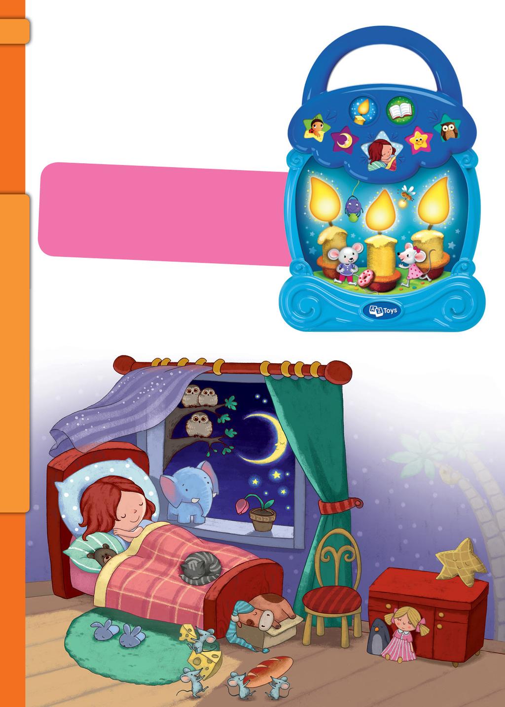 44 FAIRY NIGHTLIGHT SWEET DREAMS REF. AZT-25-A-001 5 famous lullabies 3 popular fairy tales 3 candle lights for you to blow out!