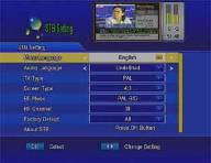 show -End. 4.4: STB Setting You can setup the menu language, audio language,rf, TV output and Video output according to the standard of your country.
