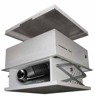 Functionality: lift cover hides the projector; accurate positioning; precise settings; quiet operation; Somfy drive; control
