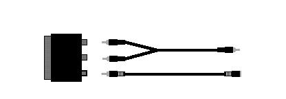 28 Using SCART Connectors for European TVs (Right = red) Audio In (Left = white) Connect to TV or VCR Audio Cable Connect to PC Audio Out SCART CONNECTOR Video Adapter Cable Composite Video-In