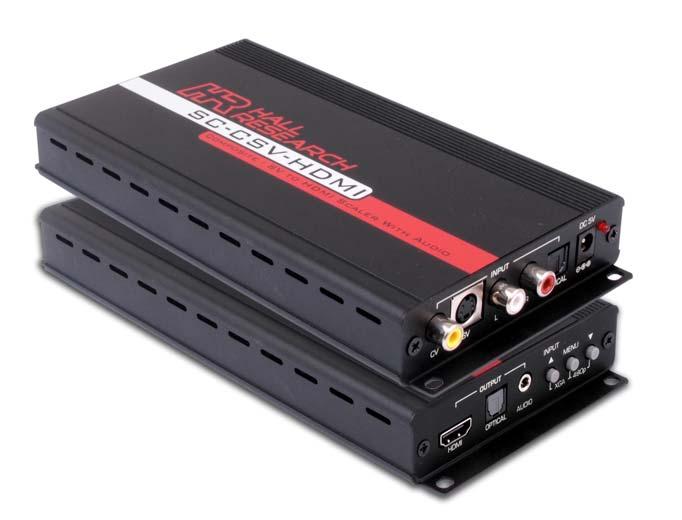 SC-CSV-HDMI Composite & S-Video To HDMI Video Processor UMA1173 Rev. NC CUSTOMER SUPPORT INFORMATION Order toll-free in the U.S. 800-959-6439 FREE technical support, Call 714-641-6607 or fax 714-641-6698 Mail order: Hall Research, 1163 Warner Ave.