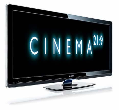 The Widest HDTV Ever? Philips Cinema 21:9 widescreen LCD HDTV 2560x1080 resolution 56 diagonal image 2.