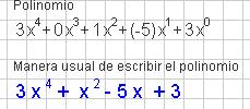 O coeficiente de 3/4 x 2 y 5 é 3/4 e o seu grao 7.