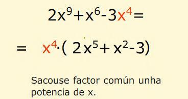 Suma P(x)=8x 4 +x 2-5x-4 Q(x)=3x 3 +x 2-3x-2 Súmanse os coeficientes de igual grao: Diferenza P(x)=3x 3 +x 2 +5x+4 Q(x)=3x 3 +3x+2 Réstanse os coeficientes de igual grao: P(x) 3 1 5 4 Q(x) 3 0 3 2