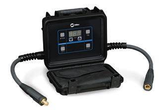 cables. Connect the FieldPro remote in line with the electrode holder or TIG torch with standard welding cables and have complete remote control. FieldPro remote Superior arc performance.