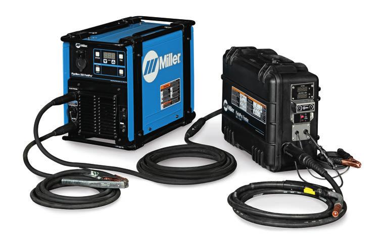 Remotely change process and polarity Set actual amperage No need to swap weld cables Detects improper connection MIG/flux-cored system PipeWorx FieldPro MIG/flux-cored welding system package (#951