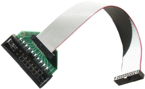 Half Size Half size connector is recommended in case of limited space on the target board. Function and pinout are the same as for the standard connector.