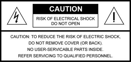 Important Safety Instructions The lightning flash with arrowhead symbol, within an equilateral triangle, is intended to alert the user to the presence of uninsulated dangerous voltage within the