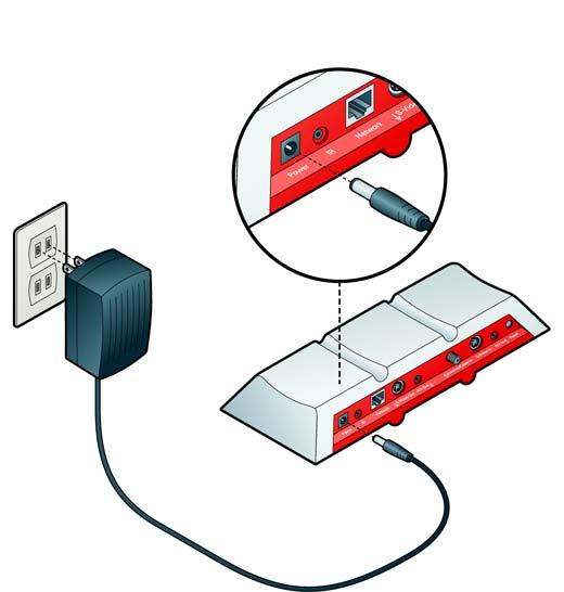 Connecting your Slingbox Powering-up your Slingbox Connect the supplied power adapter to Slingbox and to an electrical outlet.