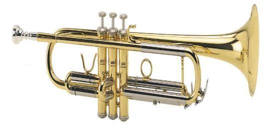 Name Date THE TRUMPET M V B The trumpet is a member of the brass family. Other members of the brass family include the trombone, euphonium, French horn and tuba.