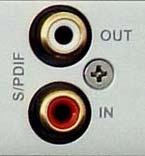 The FireWire Connector On the rear panel of each AudioFire interface box is a pair of connectors with the FireWire symbol above them.