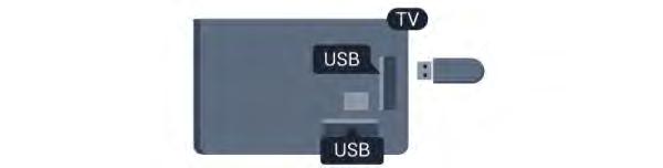 4.10 USB Hard Drive What you need If you connect a USB Hard Drive, you can pause or record a TV broadcast. The TV broadcast must be a digital broadcast (DVB broadcast or similar).