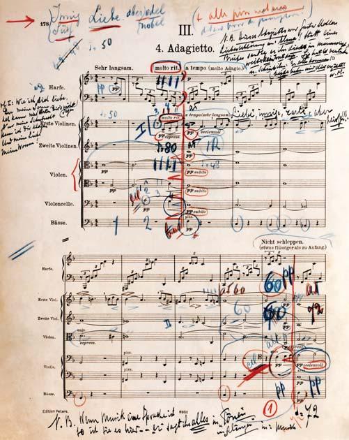 LEBRECHT MUSIC & ARTS The first page of the Adagietto from Mahler s Fifth Symphony.