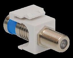connector with rear  compatible with plenum cable IC107BQCWH BNC, Blue Band, 75 Ohm IC107FQGWH 48