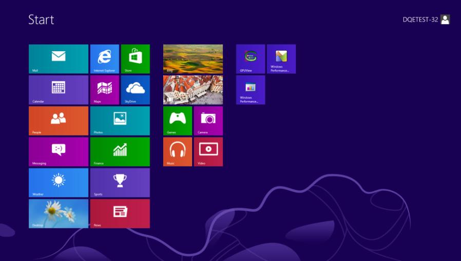 Windows 8 Za sistem Windows 8: 1.