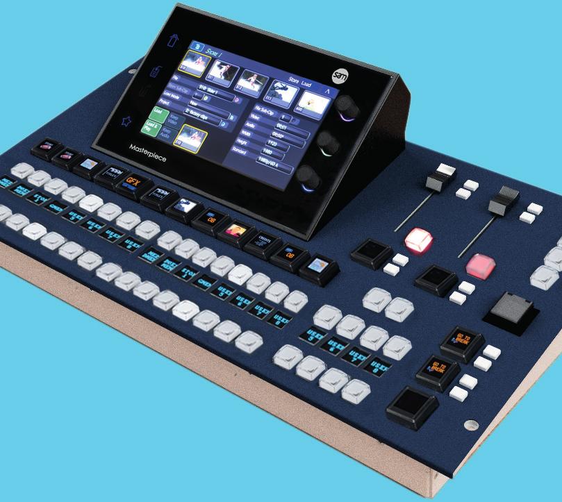 Masterpiece 12G-SDI works across multiple formats, includes flexible audio capabilities, channel branding and multi-channel video program distribution, as well as dynamic visual effects.