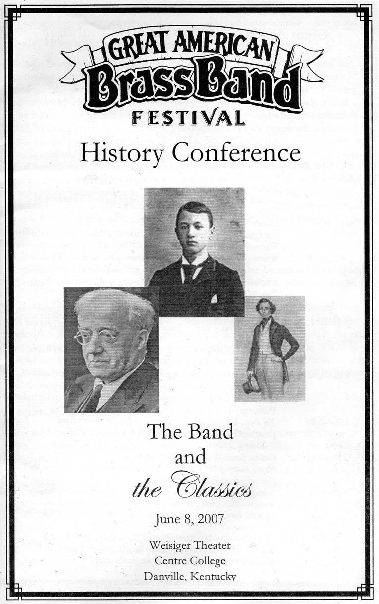 GABBF History Conference Danville, KY