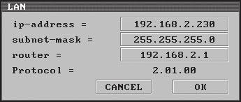 Here it is important that the first three groups of digits are the same. Right: Wrong: IP address: 19
