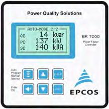 PF Controllers BR7000/BR7000-T 15 outputs Three-phase measuring and controlling General The PF controllers BR7000/ BR7000-T are a follow-up development of the PF controller BR6000- series, featuring