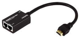 audio. Low-Cost HDMI Extender via One CATx up to 150 Feet The XTENDEX Low-Cost HDMI Extender transmits digital video and audio signals up to 150 feet using one CAT5e/6 cable.