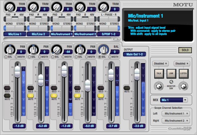 Many inputs to one output pair It might be useful to think of each mix as some number of inputs all mixed down to a stereo output pair.