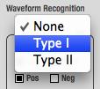 Waveform Recognition The Waveform Recognition option searches through new audio data looking for a waveform which most resembles that which was previously displayed.