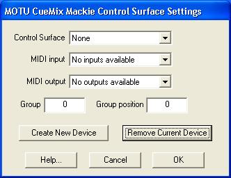 that is not currently being displayed, CueMix FX will jump to the appropriate tab to display the control you are adjusting.