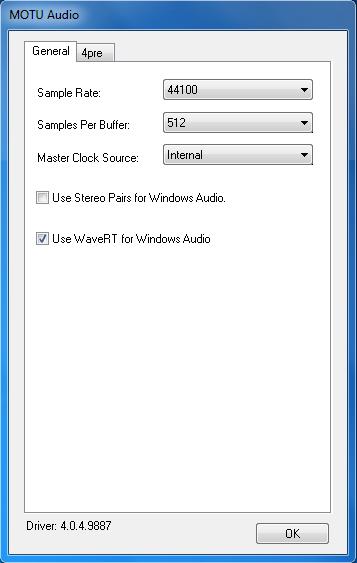 The other settings are for digital transfers via S/PDIF or synchronization to time code or other audio devices.