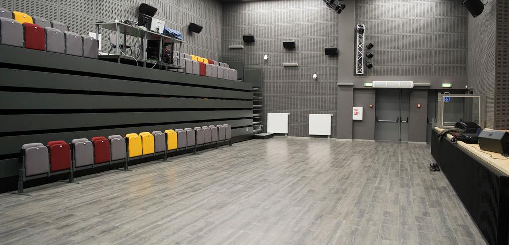 Studio theatre Plays, concerts, conferences, educations, rehearsals Studio theatre contains a retractable seating system