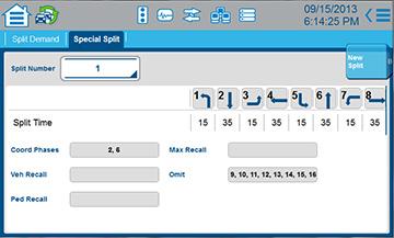 Home > Split Demand Special Split You use the Split Demand screens to program split patterns to use in special situations.
