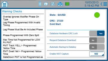 Database This screen gives access to Consistency and Warning Checks and has a Database Copy Utility. What is a Warning Check?