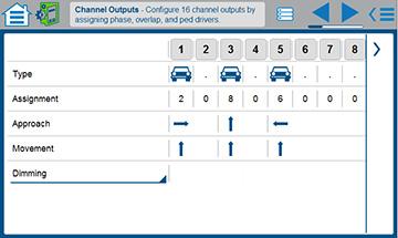 Completed Screens for the Example Configuration above (Guided Setup Screens) General Notes for the Channel Outputs (Load Switch Assign) screen, continued Approach - select one of eight directions