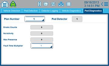 Home > Detection Ped Diagnostics Screen above is repeated for plan numbers 2 