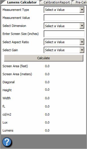In addition to providing the necessary data input, you must also provide information about your screen.