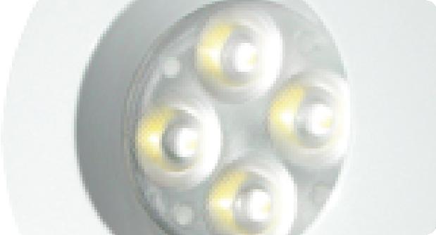 Recessed LED Downlight KRONA-IV is a fixed recessed down light using 4 high power LEDs.