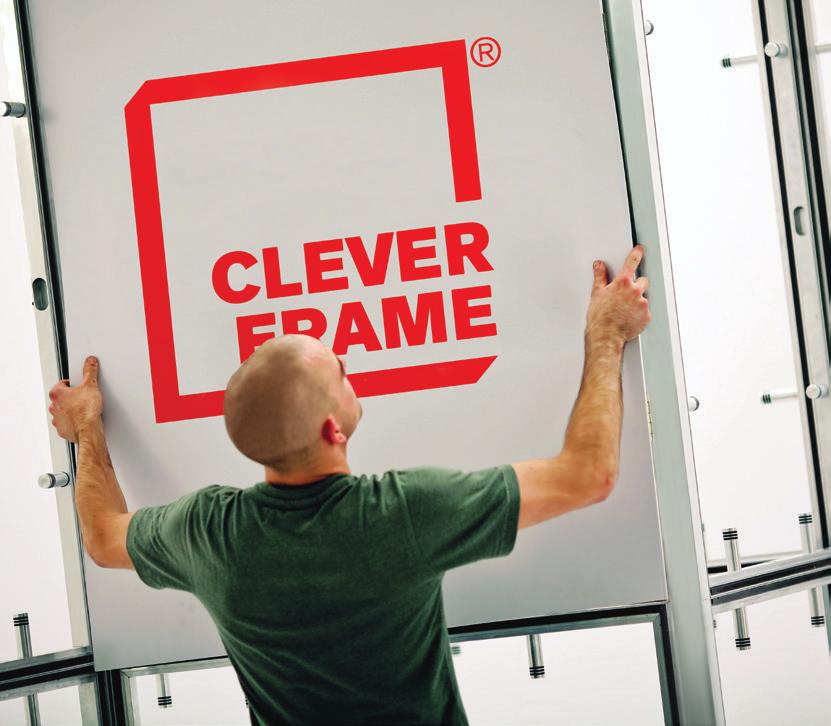 10 clever frame module promotional system clever frame module promotional system 11 POSSIBILITY OF UPGRADING ONE SET OF FRAMES, MANY USES