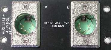 4-wire Auxiliary (balanced) 4-wire Auxiliary (balanced) intercoms use an individual 5-pin XLR on each of the two channels in each module. Refer to Figure 8. XLR pin functions are given in Table 3.