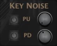 This gives added control to the mechanism noise and can help based on playing style. In a busy production or song, the Key Noise may not be heard. Turn off Key Noise to save polyphony.