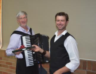 At the end of the evening, the president of the Accordion Society of Australia (NSW), Ben Pattinson, thanked Richard on behalf of all present for a memorable performance and presented Richard with a