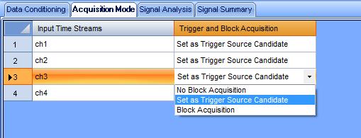 be used as a trigger source in triggered acquisition modes. See for more details. The Signal Analysis tab has two sections.