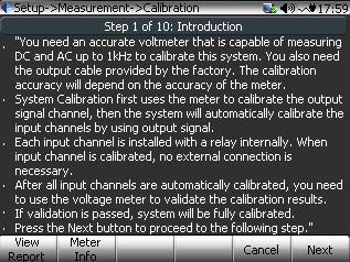 F2 (Meter Info) edit meter parameters (Operator, Meter Model, Meter Series, and Description) F5 (Cancel) go