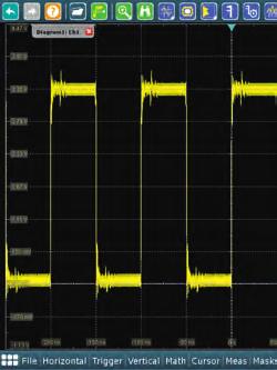 Quickly find signal faults with 1 million waveforms/s Typical acquisition rates R&S RTO oscilloscopes display up to 1 million waveforms/s.