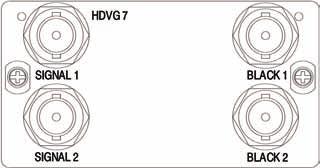HDVG7 (shown with Option BK). The HDVG7 is a high-accuracy, multiformat, high-definition test signal module that provides up to two identical 1.