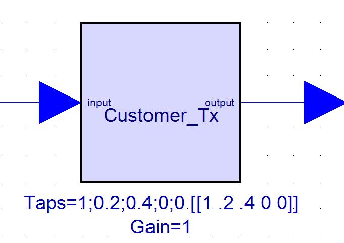 System Vue: TX Modeling Example (3) Step-3: