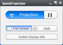 To pause the projection, click. To quit the projection, click [ ], and then click [OK].