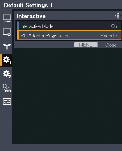 Check that [Interactive Mode] is set to [On]. For the setting procedure, see page 84 "Enabling Interactive Mode". 9.