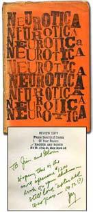 ..... $25 (Anthology) LANDESMAN, Jay Irving and Gershon Legman, editors. Neurotica. New York: Hacker Art Books 1963.