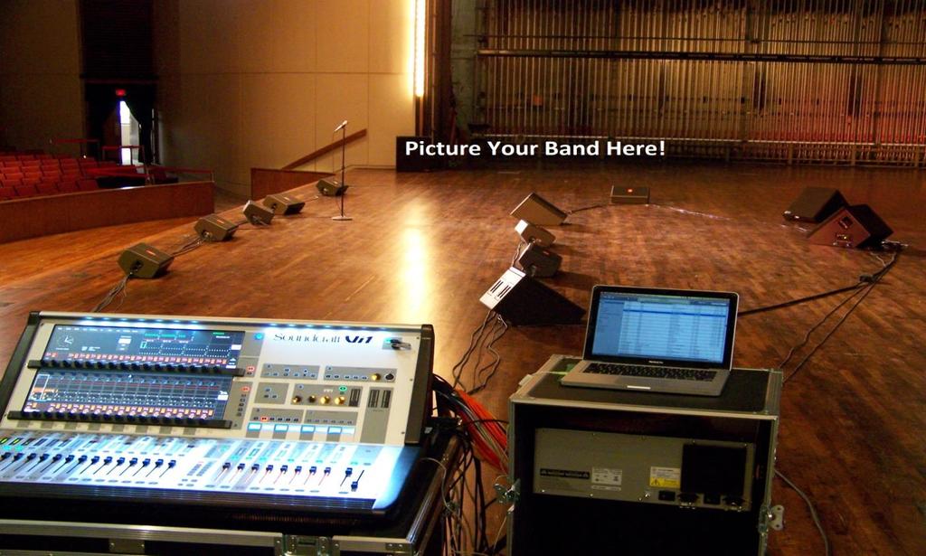 In House Monitor Rig The in house monitor desk is a Soundcraft Vi1 capable of 16+ mixes. (Charges may apply) 4 Assignable Lexicon Multi Effects Processors built in.