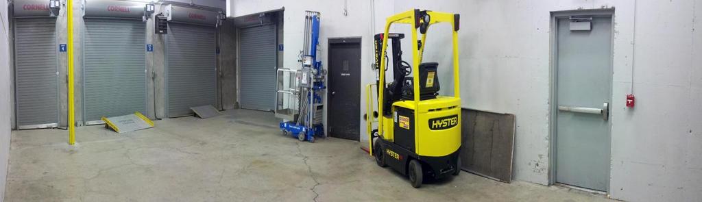 Forklifts / Man lifts 1 Forklift, 2800lb capacity, 48 forks with side shift, electric powered.